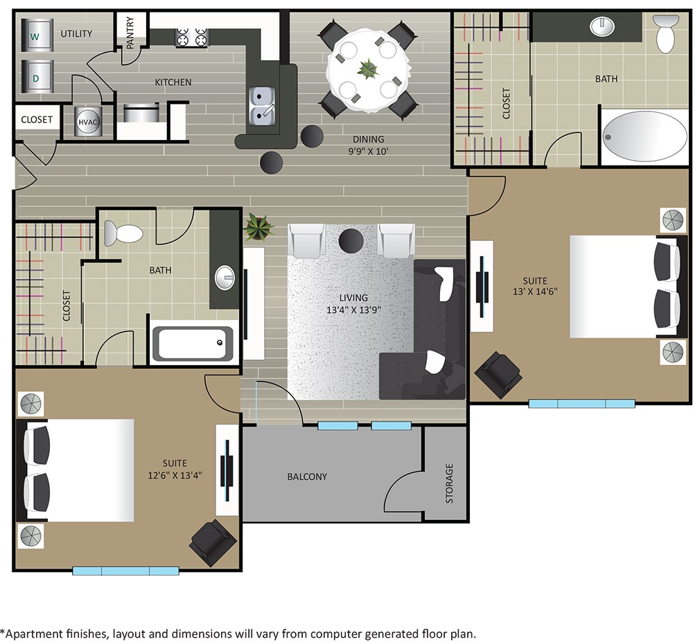 B2 - Renovated floor plan